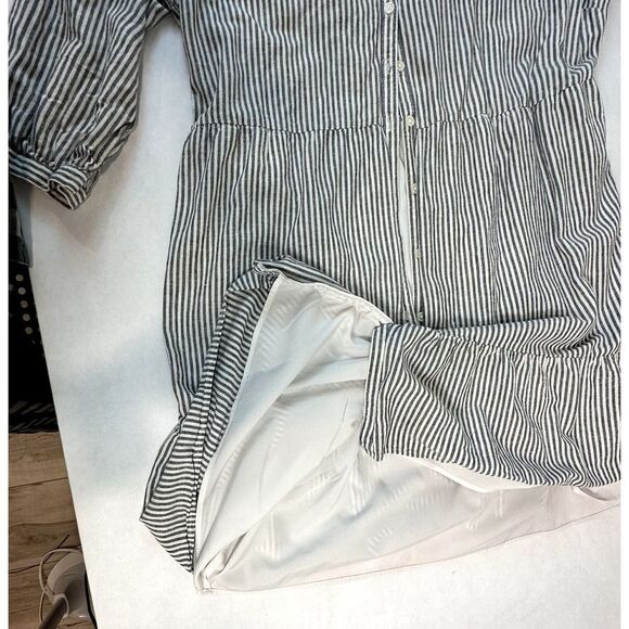 Summer Comfort Dress Rayon / Cotton / Linen Blend Stripes Old Navy - Size XXL - Picture 3 of 10